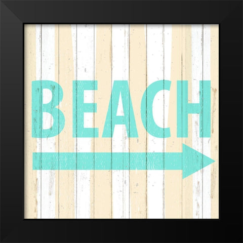 Beach Black Modern Wood Framed Art Print by Allen, Kimberly