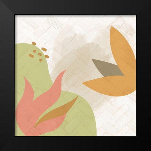 Rattan Organic 1 Black Modern Wood Framed Art Print by Allen, Kimberly