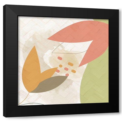 Rattan Organic 2 Black Modern Wood Framed Art Print by Allen, Kimberly