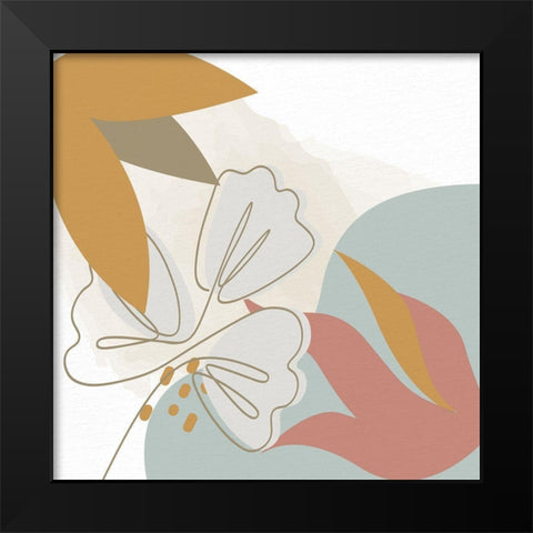 Soft Organics 1 Black Modern Wood Framed Art Print by Allen, Kimberly