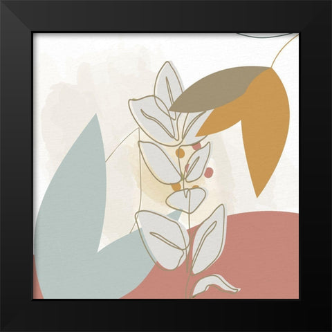 Soft Organics 2 Black Modern Wood Framed Art Print by Allen, Kimberly