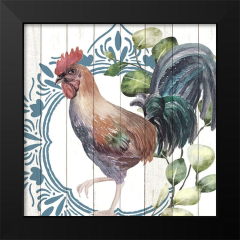 Poultry Farm 2 Black Modern Wood Framed Art Print by Allen, Kimberly