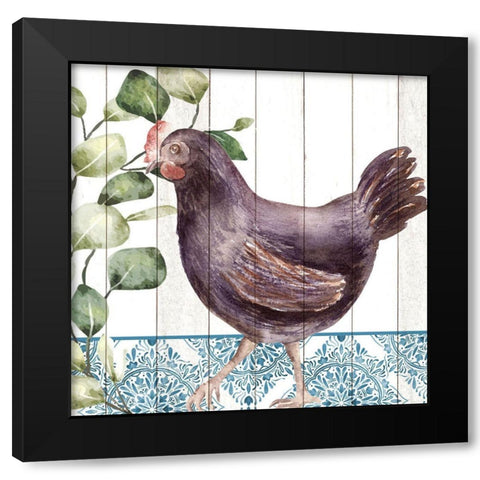 Poultry Farm 3 Black Modern Wood Framed Art Print with Double Matting by Allen, Kimberly