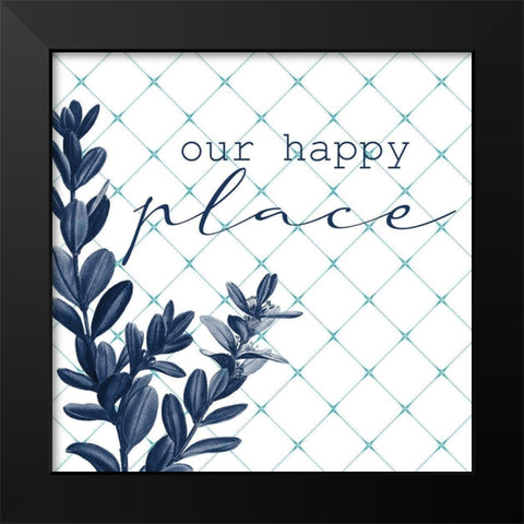 Happy Home 1 Black Modern Wood Framed Art Print by Allen, Kimberly