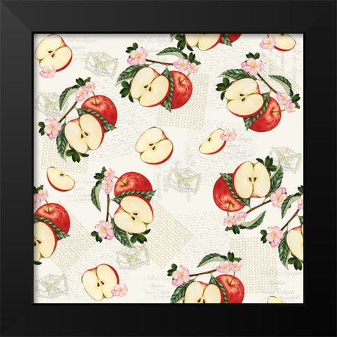 Apples 1 Black Modern Wood Framed Art Print by Allen, Kimberly