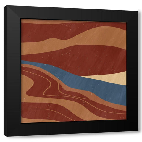 Desert Sun 1 Black Modern Wood Framed Art Print with Double Matting by Allen, Kimberly