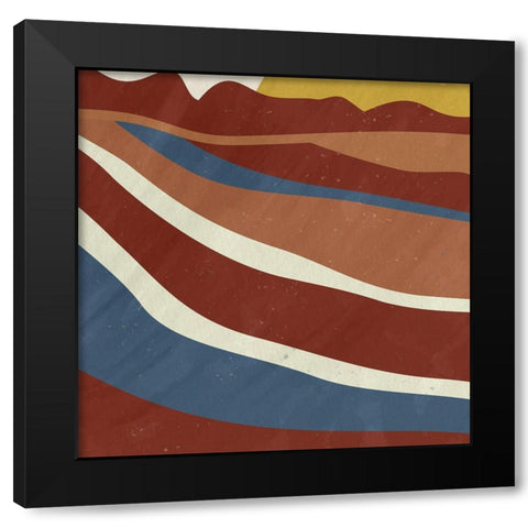 Desert Sun 2 Black Modern Wood Framed Art Print with Double Matting by Allen, Kimberly