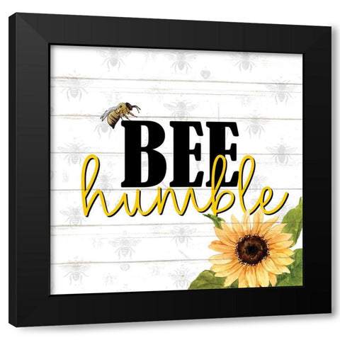 Bee 1 Black Modern Wood Framed Art Print by Allen, Kimberly