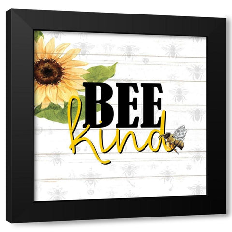 Bee 2 Black Modern Wood Framed Art Print by Allen, Kimberly