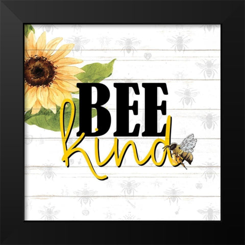 Bee 2 Black Modern Wood Framed Art Print by Allen, Kimberly