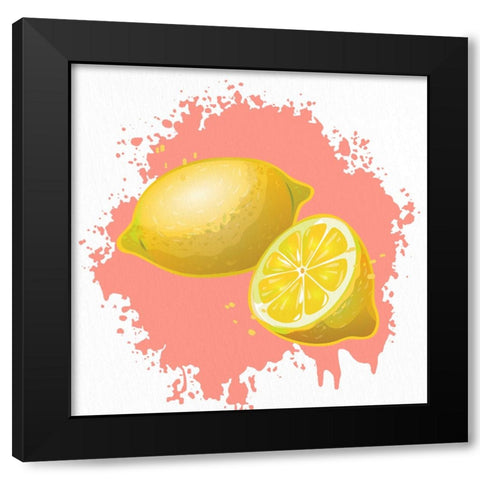 Summer Fruit 1 Black Modern Wood Framed Art Print with Double Matting by Allen, Kimberly