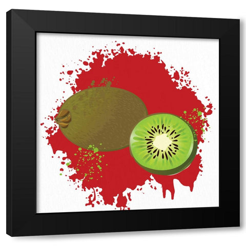 Summer Fruit 4 Black Modern Wood Framed Art Print with Double Matting by Allen, Kimberly