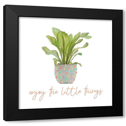 Greens 1 Black Modern Wood Framed Art Print by Allen, Kimberly