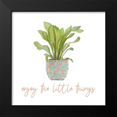 Greens 1 Black Modern Wood Framed Art Print by Allen, Kimberly