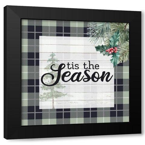 Tis the Season Black Modern Wood Framed Art Print by Allen, Kimberly