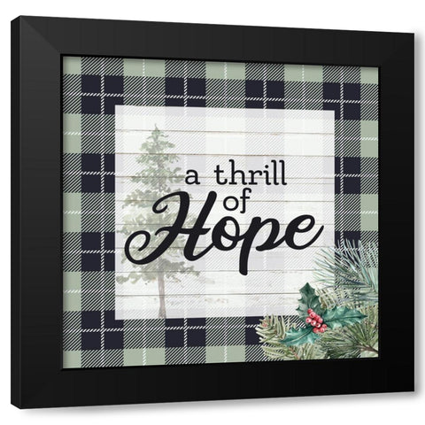 A Thrill of Hope Black Modern Wood Framed Art Print by Allen, Kimberly