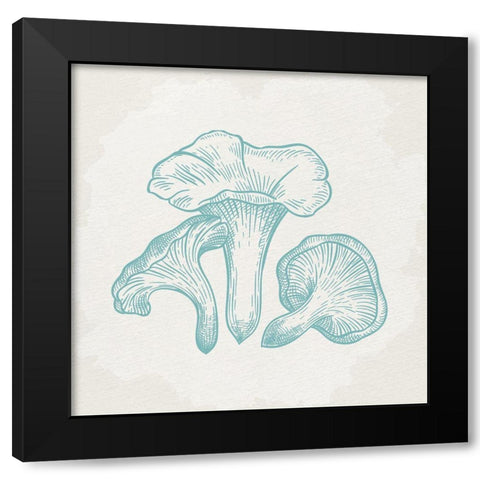 Mushroom Love 1 Black Modern Wood Framed Art Print by Allen, Kimberly