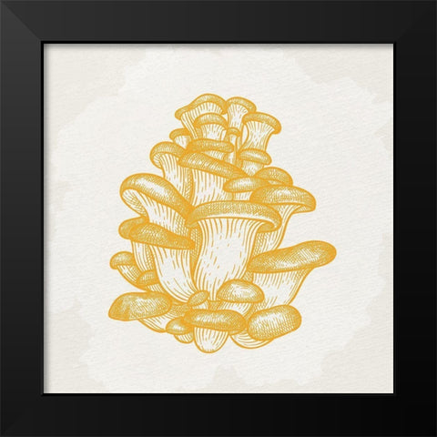 Mushroom Love 2 Black Modern Wood Framed Art Print by Allen, Kimberly