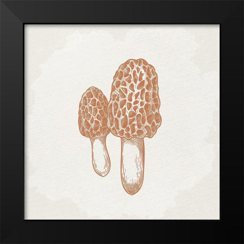 Mushroom Love 3 Black Modern Wood Framed Art Print by Allen, Kimberly