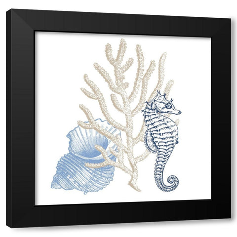 Seaside 3 Black Modern Wood Framed Art Print by Allen, Kimberly