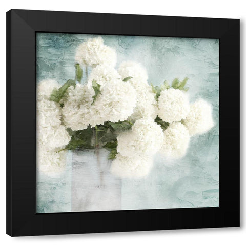 Hydrangeas Black Modern Wood Framed Art Print with Double Matting by Allen, Kimberly