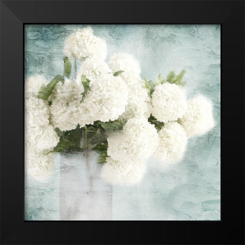 Hydrangeas Black Modern Wood Framed Art Print by Allen, Kimberly