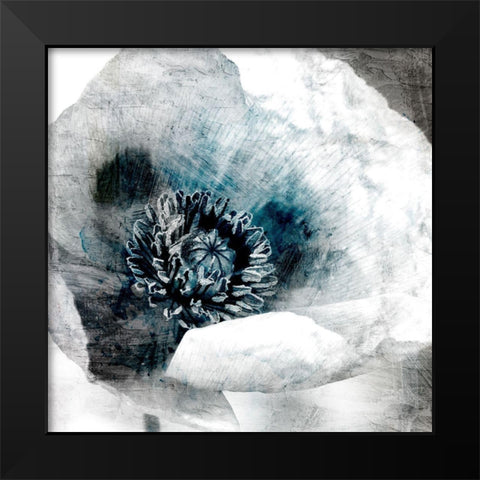 Poppy Center Black Modern Wood Framed Art Print by Allen, Kimberly