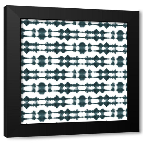 Shibori 2 Black Modern Wood Framed Art Print with Double Matting by Allen, Kimberly