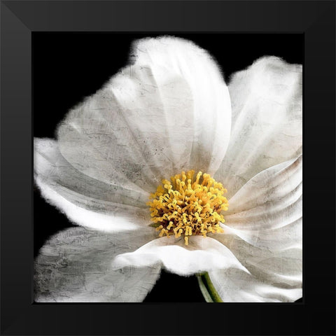 Yellow Center Black Modern Wood Framed Art Print by Allen, Kimberly