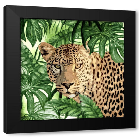 Jungle Eyes 2 Black Modern Wood Framed Art Print by Allen, Kimberly