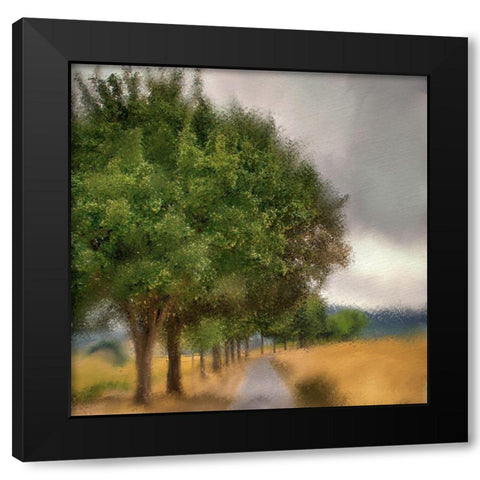 Dusky Sky Black Modern Wood Framed Art Print with Double Matting by Allen, Kimberly