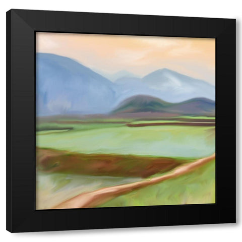 Spring Day Black Modern Wood Framed Art Print with Double Matting by Allen, Kimberly