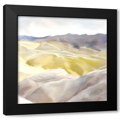Mountains Gold Black Modern Wood Framed Art Print by Allen, Kimberly