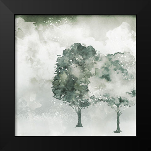 Lone Trees Black Modern Wood Framed Art Print by Allen, Kimberly