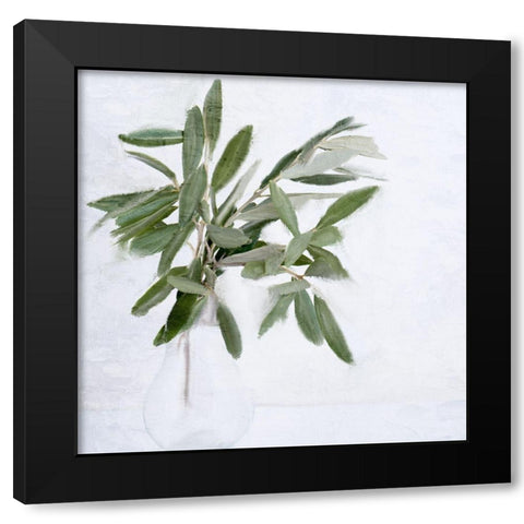 Olive Branches Black Modern Wood Framed Art Print by Allen, Kimberly