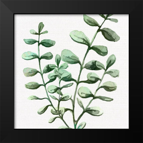 Greens Square 2 Black Modern Wood Framed Art Print by Allen, Kimberly