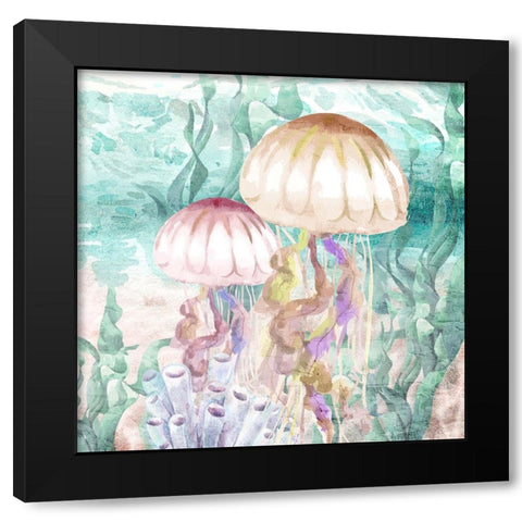Into the Sea 2 Black Modern Wood Framed Art Print by Allen, Kimberly