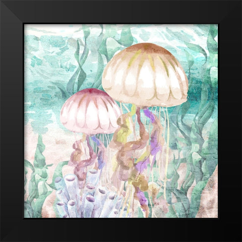 Into the Sea 2 Black Modern Wood Framed Art Print by Allen, Kimberly