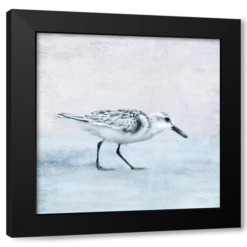 Sandpiper 1 Black Modern Wood Framed Art Print with Double Matting by Allen, Kimberly