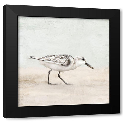 Sandpiper 1 Black Modern Wood Framed Art Print with Double Matting by Allen, Kimberly