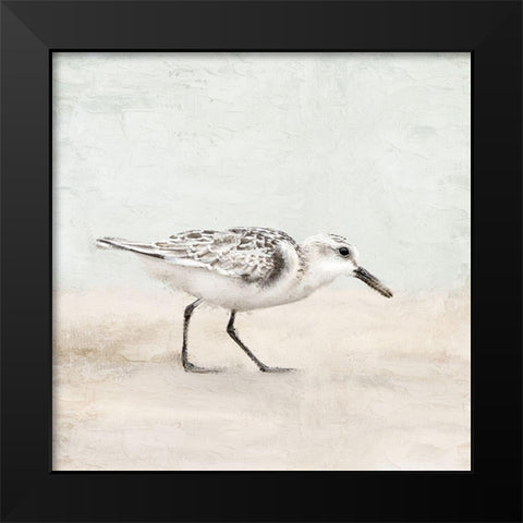 Sandpiper 1 Black Modern Wood Framed Art Print by Allen, Kimberly