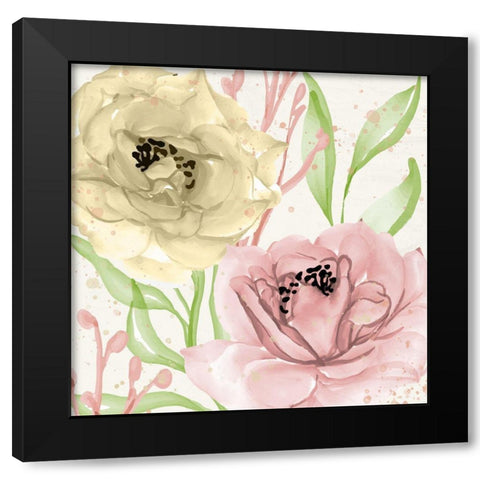 Spring Notes 2 Black Modern Wood Framed Art Print with Double Matting by Allen, Kimberly