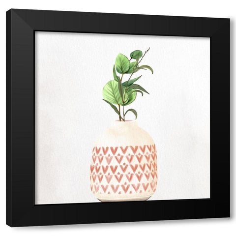 Spring Vase 1 Black Modern Wood Framed Art Print with Double Matting by Allen, Kimberly