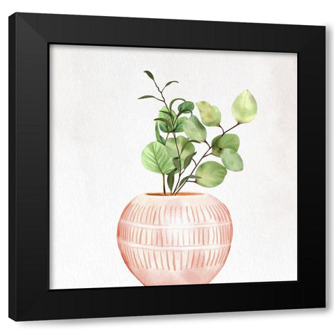 Spring Vase 2 Black Modern Wood Framed Art Print with Double Matting by Allen, Kimberly