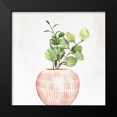 Spring Vase 2 Black Modern Wood Framed Art Print by Allen, Kimberly