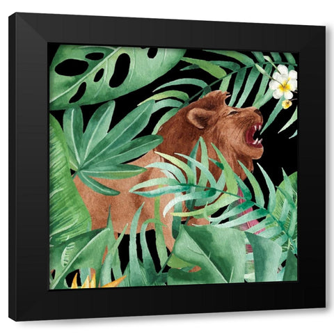 Cat Life 2 Black Modern Wood Framed Art Print with Double Matting by Allen, Kimberly