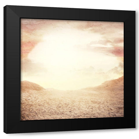Desert Sunset Black Modern Wood Framed Art Print with Double Matting by Allen, Kimberly