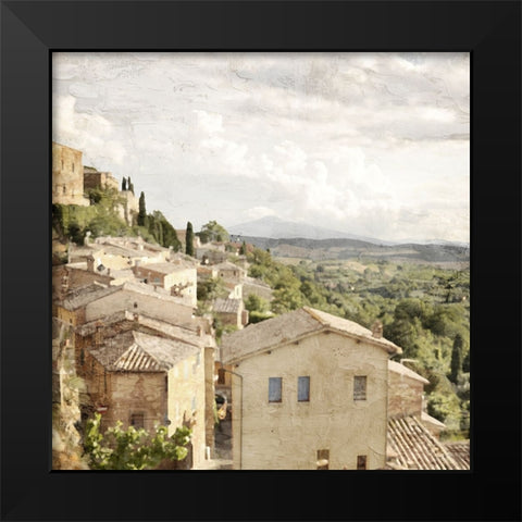 Tuscan Hillside Black Modern Wood Framed Art Print by Allen, Kimberly