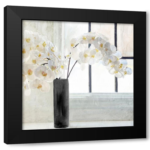 Orchid Window Black Modern Wood Framed Art Print by Allen, Kimberly