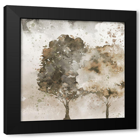 Two Trees Black Modern Wood Framed Art Print with Double Matting by Allen, Kimberly